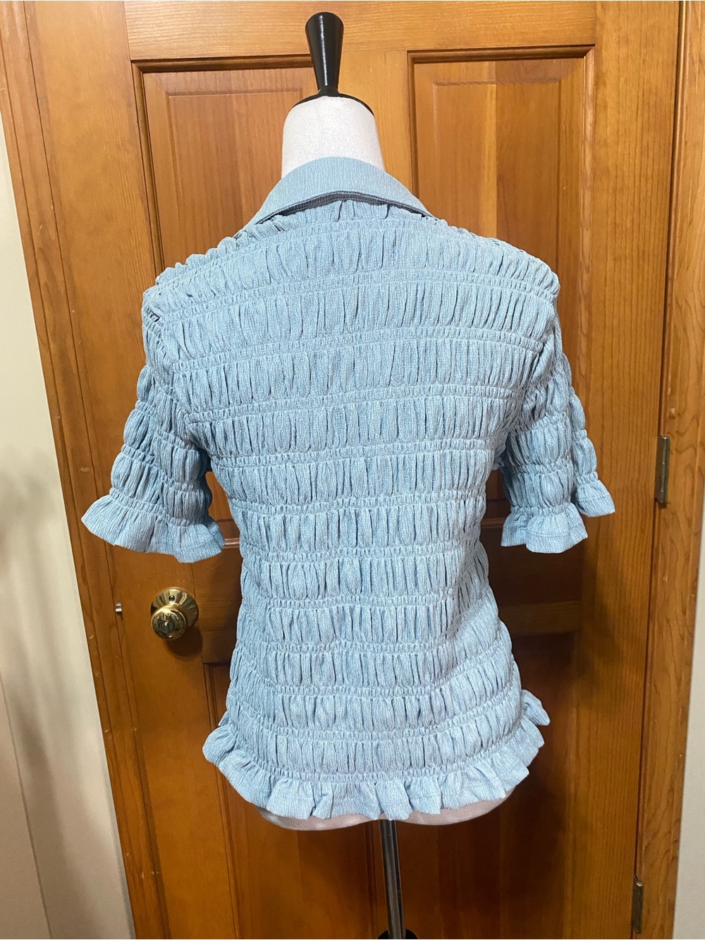 NWT Sanctuary Ruched Button-Front Top - Picture 4 of 5